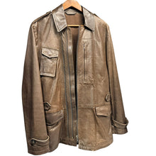 Load image into Gallery viewer, Maison Martin Margiela メゾンマルタンマルジェラ 10AW REPLICA aviators jacket レプリカ アビエーターレザージャケット S30AM0150 46 ブラウン 15351
