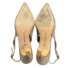 Load image into Gallery viewer, MANOLO BLAHNIK マノロブラニク スリングバックシューズ パンプス 35 1/2 ベージュ 14932
