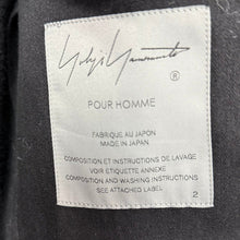 画像をギャラリービューアに読み込む, Yohji yamamoto POUR HOMME ヨウジヤマモトプールオム 24AW RAYON DENIM W BELT JACKET ベルトジャケット HO-J96-535 14272
