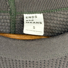 Lade das Bild in den Galerie-Viewer, ENDS and MEANS エンズアンドミーンズ Waffle Thermal L/S ワッフルサーマルカットソー S カーキ 15456
