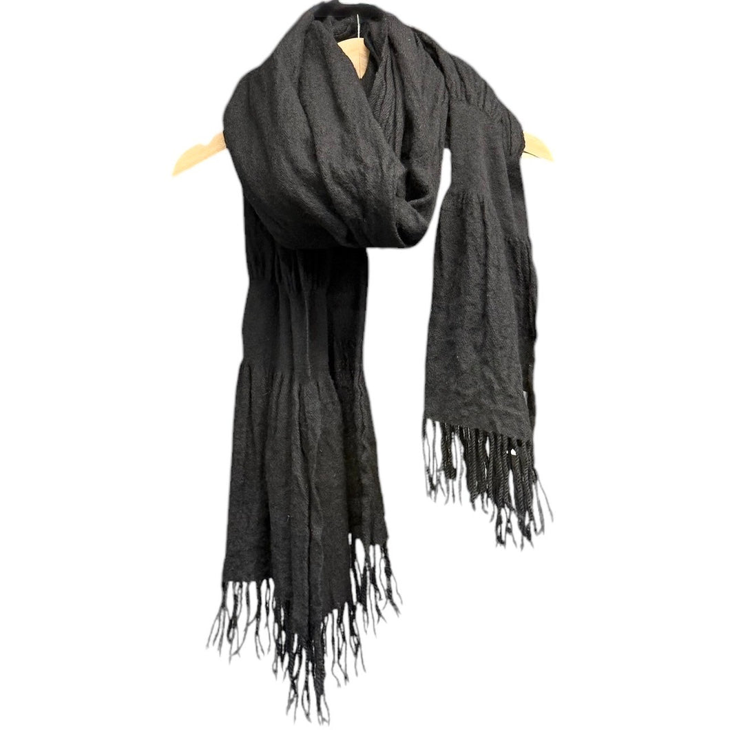 yohji yamamoto noir ヨウジヤマモトノアール ウールフリンジロングマフラー NV-L02-165 14232