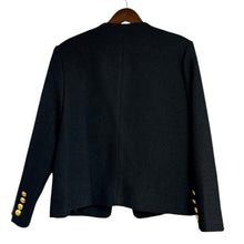 画像をギャラリービューアに読み込む, ALUDE アルード design tweed jacket ツイードジャケット M ブラック 15435
