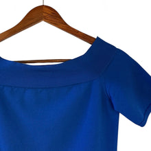 画像をギャラリービューアに読み込む, Alexander McQueen アレキサンダーマックイーン オフショルダーニットトップス Tシャツ 669510 M ブルー 14959
