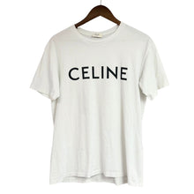 이미지를 갤러리 뷰어에 로드 , CELINE セリーヌ フランス製 ロゴプリントTシャツ 2X764671Q.01EA XXS ホワイト 15427
