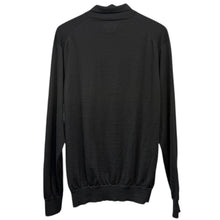 画像をギャラリービューアに読み込む, BATONER バトナー Essential SUPERIOR HIGH GAUGE MERINO POLO ロングスリーブニットポロシャツ BN-FU-008 3 ブラック 15044
