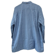 Lade das Bild in den Galerie-Viewer, marvine pontiak shirt makers マービンポンティアックシャツメーカーズ ボタンダウンストライプオーバーサイズシャツ MPSM-2203S F ブルー 15371
