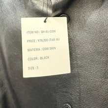 画像をギャラリービューアに読み込む, CCU シーシーユー REGULAR COLLAR SHIRT カウレザーオーバーサイズシャツ SH-01-COW 3 ブラック 15839
