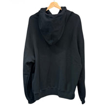이미지를 갤러리 뷰어에 로드 , Yohji Yamamoto POUR HOMME×NEIGHBORHOOD ヨウジヤマモトプールオム ネイバーフッド YN. HOODED LS BLACK ロゴプリントプルオーバーパーカー HZ-T64-289 L ブラック 15276
