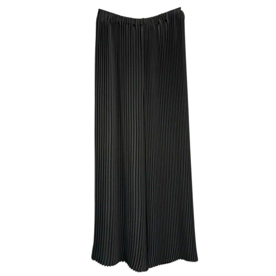 ENFOLD エンフォルド 20AW ライトクロスブラックプリーツワイドパンツ 300DA431-1490 14588