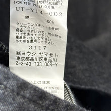 画像をギャラリービューアに読み込む, S&#39;YTE by yohji yamamoto サイト ヨウジヤマモト 7oz TWO-TONE DENIM TRUCKER JACKET オーバーサイズデニムジャケット UT-Y14-002 3 ブラック 14816
