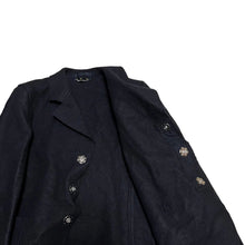 画像をギャラリービューアに読み込む, COMME des GARCONS コムデギャルソン 17AW ウール圧縮フェルトスナップボタンテーラードジャケット GT-J019 S ブラック 3455
