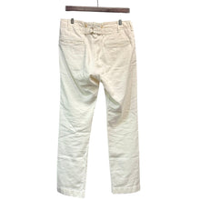 Lade das Bild in den Galerie-Viewer, RRL ダブルアールエル LINEN HERRINGBONE TWILL TROUSER ミリタリーパンツ 31×30 ホワイト 15061
