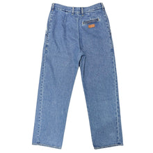 Load image into Gallery viewer, Cristaseya クリスタセヤ BLEACHED DENIM PLEATED TROUSERS デニムパンツ S ブルー 15355
