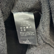 画像をギャラリービューアに読み込む, PURLAM プラム 25AW chenille yarn v-neck knit L/S PO Vネックプルオーバーニット PU325-MPO06 3 ブラック 15329
