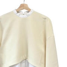 이미지를 갤러리 뷰어에 로드 , ENFOLD エンフォルド 21SS ダブルクロスSHレイヤーチュニック シャツ 300ES230-0100 38 ホワイト R14649
