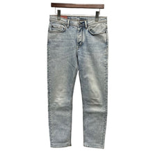 画像をギャラリービューアに読み込む, Bla Konst by Acne Studios ブロコンスト アクネストゥディオズ RIVER MARBLE WASH ストレッチテーパードデニムパンツ 28 アイスブルー 3524
