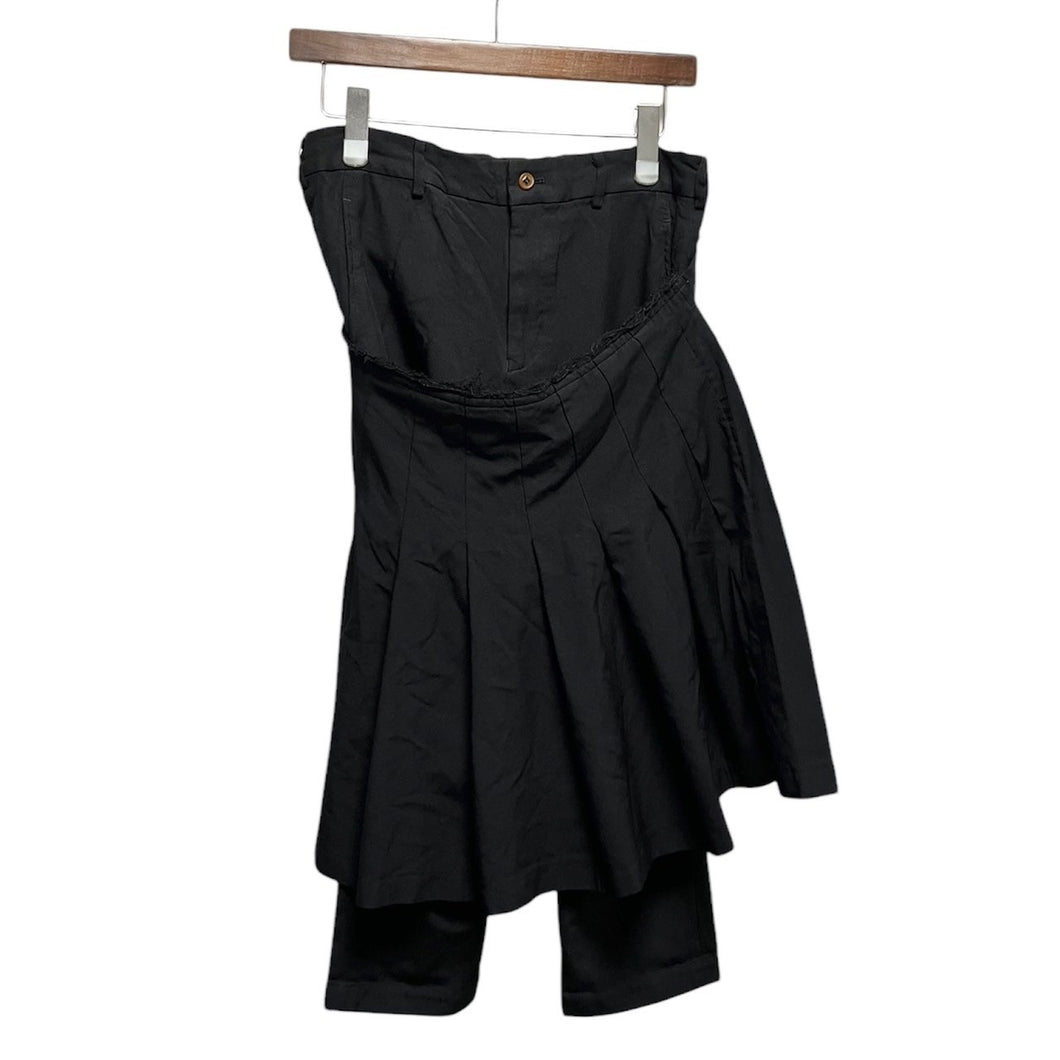 COMME des GARCONS COMME des GARCONS コムコム コムデギャルソン 15SS ポリエステル縮絨加工スカートレイヤードデザインパンツ RM-P004 13897