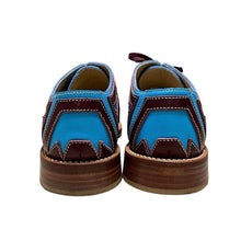 Load image into Gallery viewer, COMME des GARCONS コムデギャルソン 99AW 2トーンウエスタンレザーシューズ 23cm ブルー 3485
