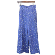 画像をギャラリービューアに読み込む, BEAUTY&amp;YOUTH UNITED ARROWS ビューティーアンドユース ユナイテッドアローズ BL LI/DOT HW/W WIDE テレデランリネンドットワイドパンツ S ブルー 15737
