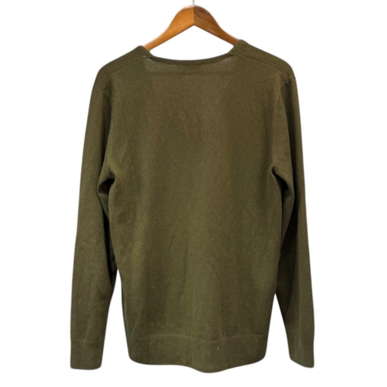DRIES VAN NOTEN ドリスヴァンノッテン カシミヤVネックニットカットソー S カーキ 15354 DRIES VAN NOTEN ドリスヴァンノッテン カシミヤVネックニット