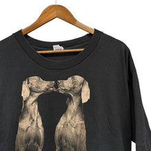 画像をギャラリービューアに読み込む, FRUIT OF THE LOOM フルーツオブザルーム 90&#39;s WILLIAM WEGMAN プリントTシャツ XL ブラック 14905
