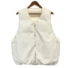 画像をギャラリービューアに読み込む, TANAKA タナカ 24AW THE DOWN VEST リバーシブルダウンベスト L ホワイト 15838
