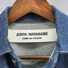画像をギャラリービューアに読み込む, JUNYA WATANABE ジュンヤワタナベ シルク切替半袖デニムワンピース JO-100430 AD2000 14213
