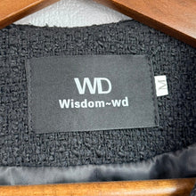 画像をギャラリービューアに読み込む, ALUDE アルード design tweed jacket ツイードジャケット M ブラック 15435
