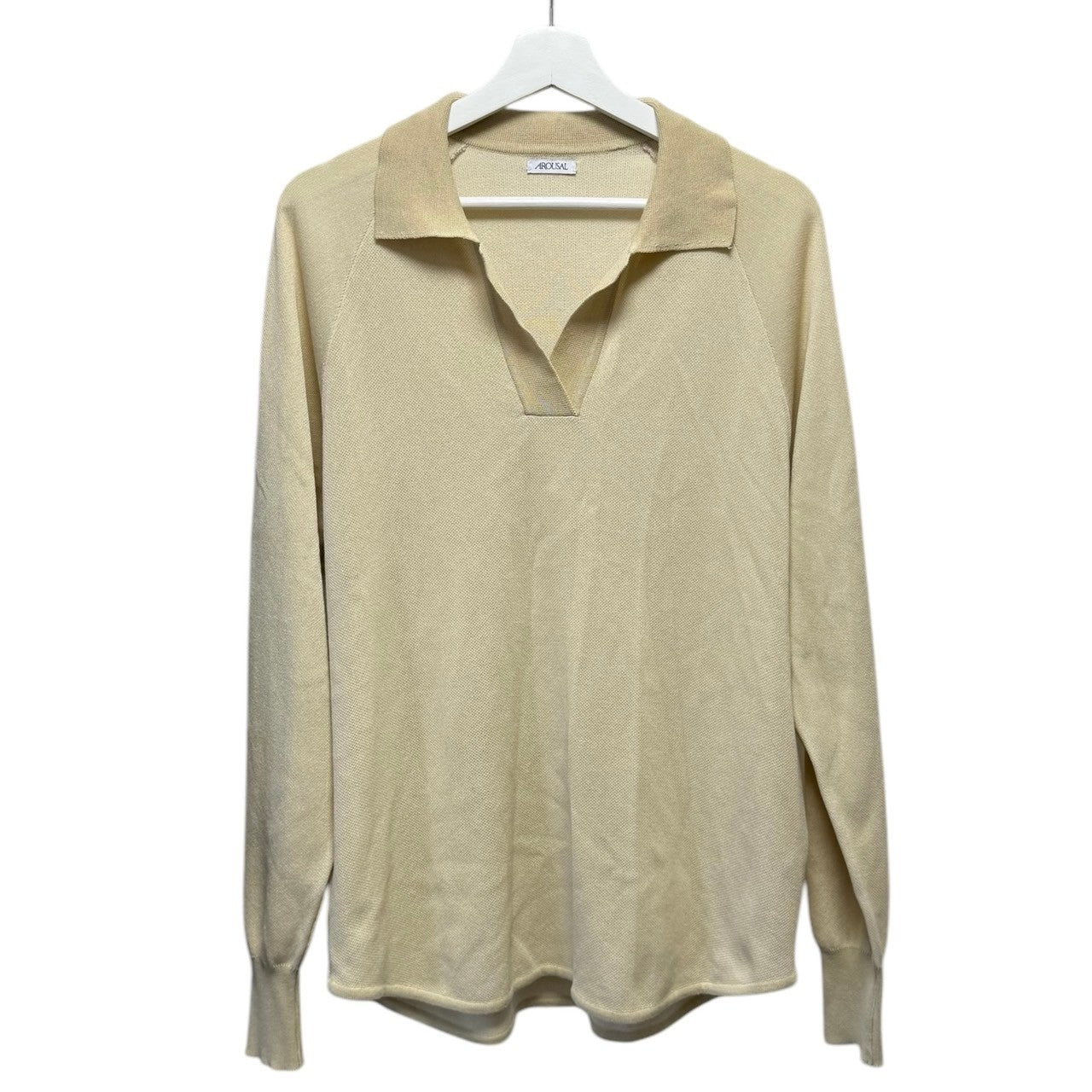 画像をギャラリービューアに読み込む, AROUSAL アローサル skipper shirt スキッパーニットポロシャツ カットソー AC-001 14033