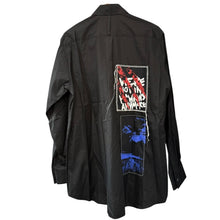 이미지를 갤러리 뷰어에 로드 , S&#39;YTE × STRANGER THINGS サイト ストレンジャーシングス Omnibus Printed Patch Shirt パッチワークシャツ 3 ブラック UM-B52-080 14817
