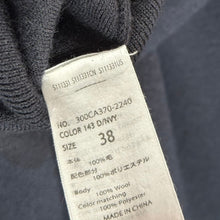 Load image into Gallery viewer, ENFOLD エンフォルド 19AW タッチバックフレアプルオーバーニット 38 ネイビー 300CA370-2240 R14549
