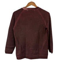 画像をギャラリービューアに読み込む, tricot COMME des GARCONS トリココムデギャルソン プリント加工ラグランスリーブニット TD-N013 バーガンディ AD2001 14991
