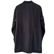 Lade das Bild in den Galerie-Viewer, S'YTE by yohji yamamoto サイト ヨウジヤマモト 100/2 COTTON BROAD DRAPE-COLLAR SHIRT ドレープカラーシャツ UQ-B17-080 2 ブラック 15814
