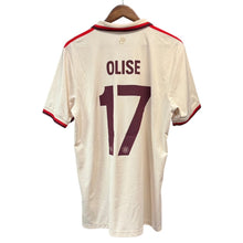 画像をギャラリービューアに読み込む, adidas アディダス FCバイエルン 24/25 サードユニフォーム OLISE ナンバー17 Tシャツ 2XL ベージュ  IZ3129 14749
