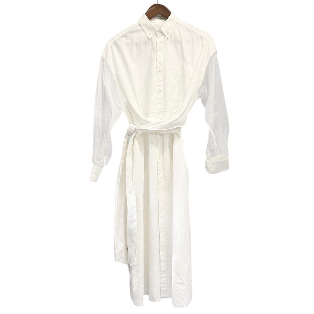 HYKE ハイク BIOTOP ビオトープ別注 20SS OXFORD SHIRT DRESS オックスフォードシャツドレスワンピース 201-26002 13766