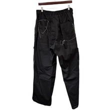 画像をギャラリービューアに読み込む, S&#39;YTE by yohji yamamoto サイト ヨウジヤマモト COTTON TWILL COLOR STITCHING WORK PANT ステッチワークイージーパンツ 3 ブラック UT-P30-001 14815
