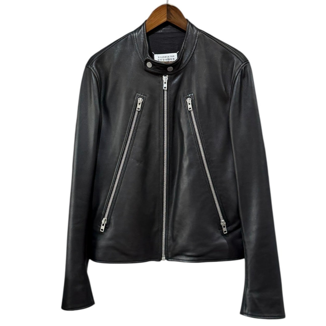 Maison Margiela メゾンマルジェラ 19SS ラムレザー八の字ジャケット サイズ48 S50AM0380 SY1350 14401