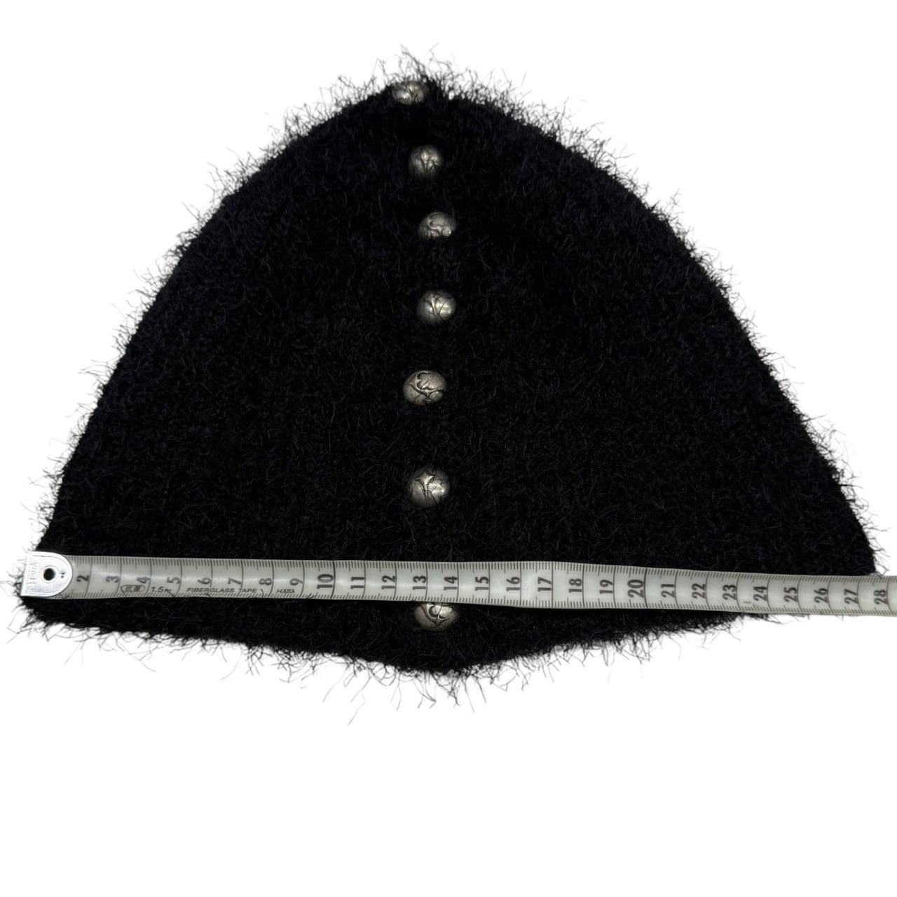 THUG CLUB サグクラブ Nue Mohair beanie スタッズデザインシャギー