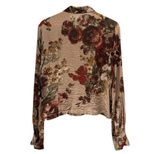 Lade das Bild in den Galerie-Viewer, DRIES VAN NOTEN ドリスヴァンノッテン オープンカラーシルク混花柄シャツ 38 ピンク 15749
