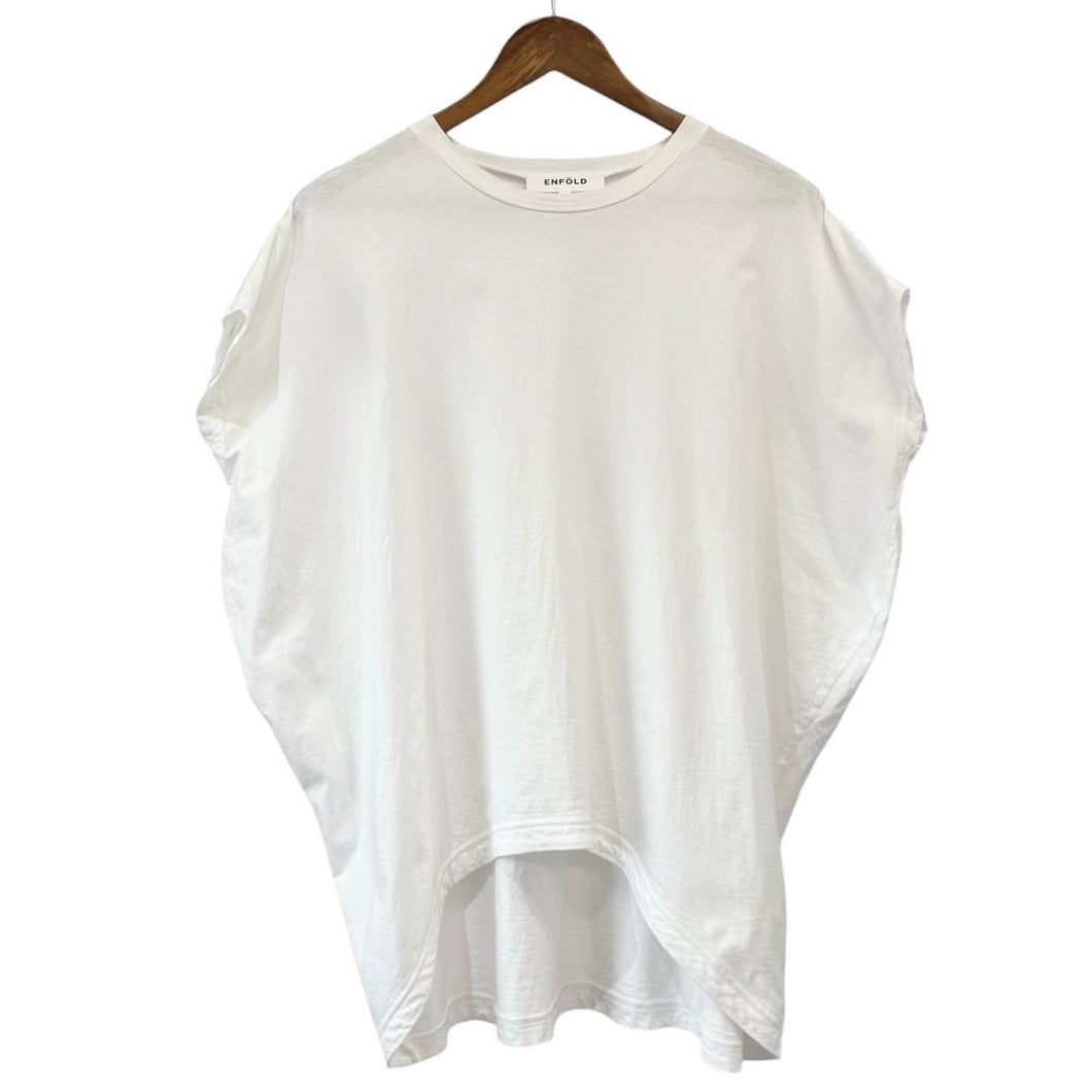 ENFOLD エンフォルド 18SS ソフト天竺2HexagonクルーネックプルオーバーTシャツ 300BS280-2270 38 ホワイト 14556