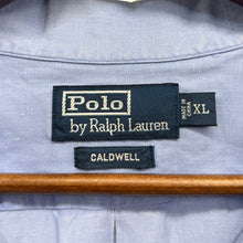 画像をギャラリービューアに読み込む, Polo by Ralph Lauren ポロバイラルフローレン CALDWELL オープンカラー半袖シャツ XL ブルー 15707
