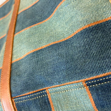 Lade das Bild in den Galerie-Viewer, RRL ダブルアールエル 24AW ハンドウーブンインディゴストライプトートバッグ ブルー 15396
