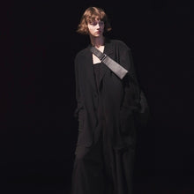 Load image into Gallery viewer, Y&#39;s ワイズ 19SS レザーショルダーウールバッグ YH-I16-191 14231
