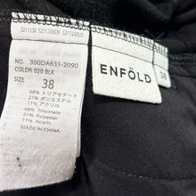 Lade das Bild in den Galerie-Viewer, ENFOLD エンフォルド 20AW ライトバックウォームリラックスワイドパンツ 300DA631-2090 38 ブラック 15548

