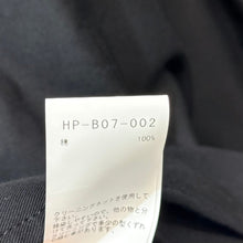 将图片加载到图库查看器，Yohji Yamamoto POUR HOMME ヨウジヤマモトプールオム 25SS 2枚衿コットンロングオーバーシャツ HP-B07-002 3 ブラック 15278
