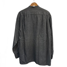 이미지를 갤러리 뷰어에 로드 , ADAM ET ROPE アダムエロペ ルーズシルエットバンドカラーリネンスキッパーシャツ L ブラック 15037
