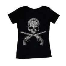 画像をギャラリービューアに読み込む, roar×mastermind JAPAN ロアー マスターマインドジャパン スワロフスキースカルTシャツ 06SRT-40 0 ブラック 3500
