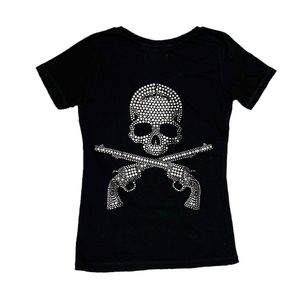 roar×mastermind JAPAN ロアー マスターマインドジャパン スワロフスキースカルTシャツ 06SRT-40 0 ブラック 3500