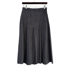 Load image into Gallery viewer, MaxMara STUDIO マックスマーラ ステュディオ インディゴコットンリネンデザインスカート 40 インディゴ 14949
