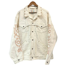 画像をギャラリービューアに読み込む, Levi&#39;s リーバイス PRIDE COLLECTION RAINBOW RODEO ウエスタントラッカージャケット L アイボリー 14893
